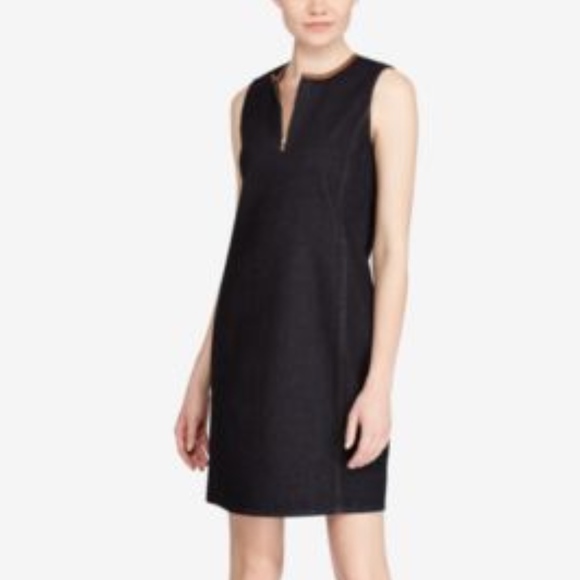Lauren Ralph Lauren Dresses & Skirts - Lauren Ralph Lauren Blue Denim Shift Dress size 14